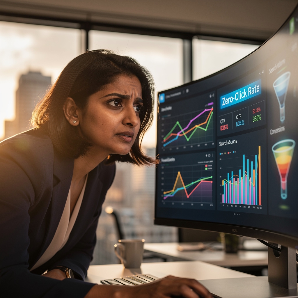 Datos analíticos de búsquedas con cero clics en pantalla